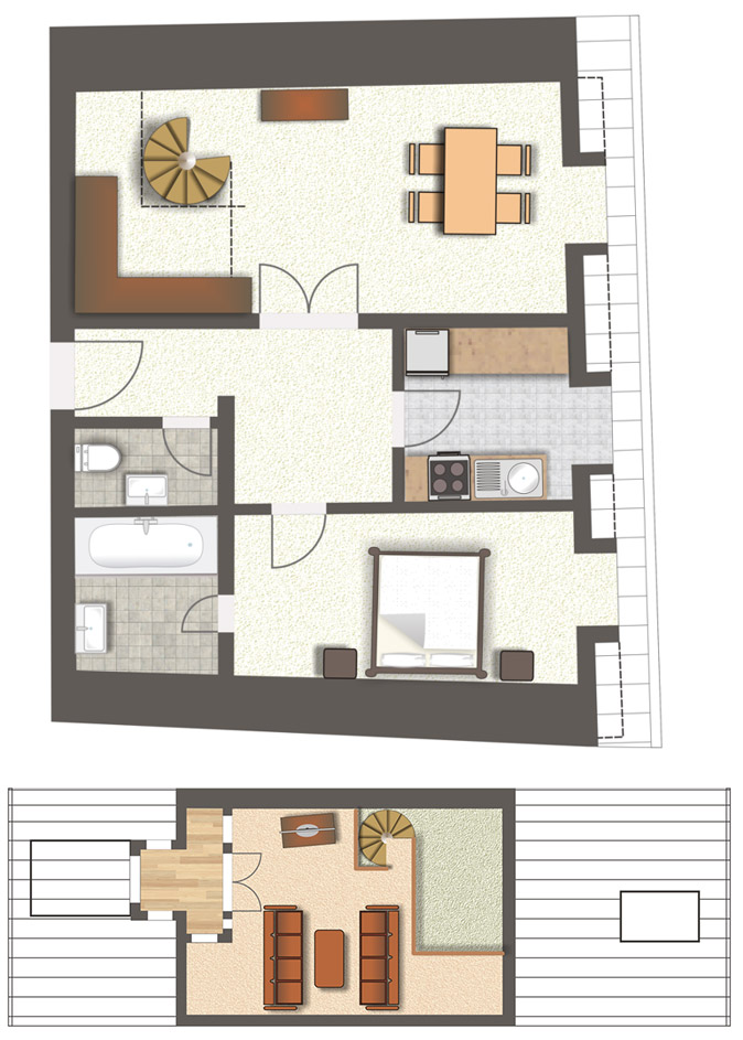 Grundriss Wohnung 1111
